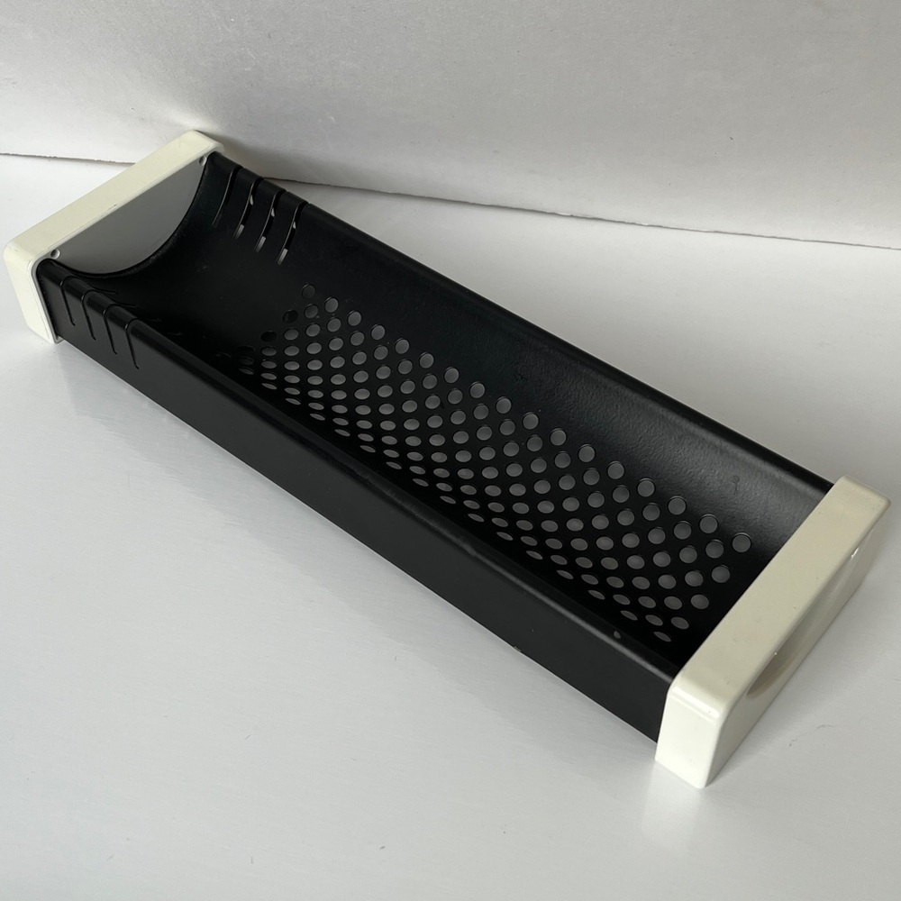 Rexite Slim 924 Pen Holder Black Vintage Design Italy Memphis 1980